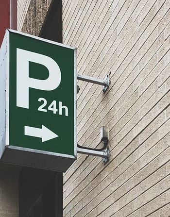 Private underground garage parking